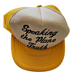 Speaking The Plane Truth Hat Vintage Hat one Size